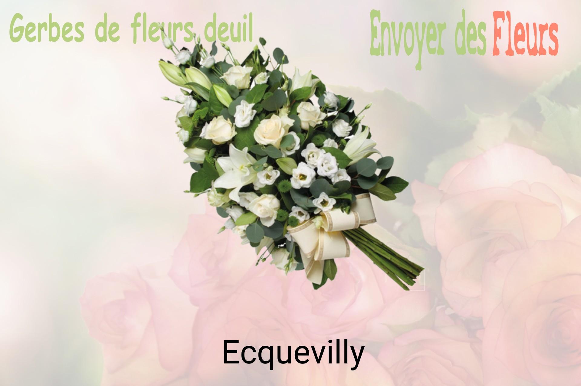 Gerbe de fleurs de deuil livrée à Ecquevilly